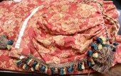 A pair of Zoffany silk curtain