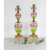 A PAIR ST. CLAIR PAPERWEIGHT A