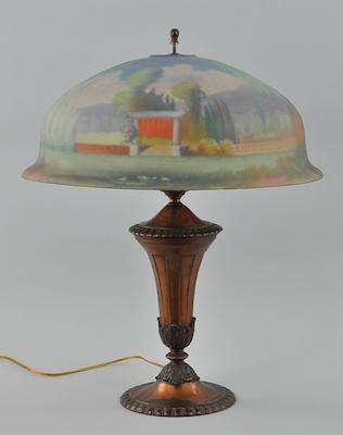A Pairpoint Lamp with Reverse