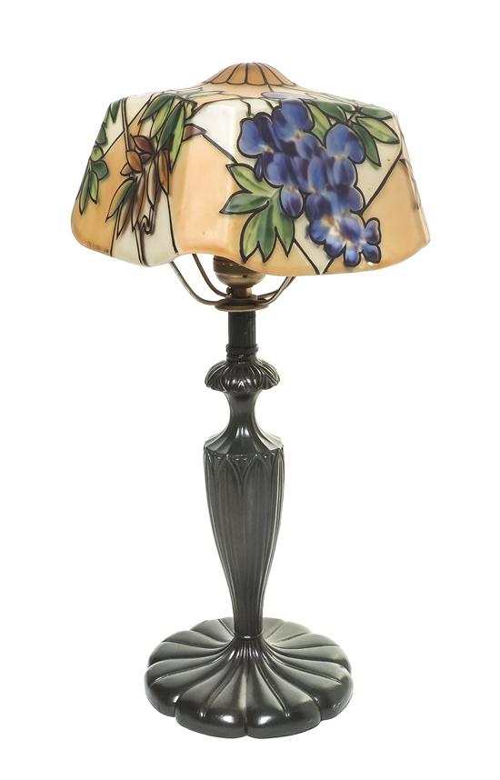 A Pairpoint Reverse Painted Boudoir