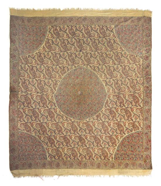A Paisley Throw having a circular