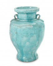 A PAKISTANI GLAZED TERRACOTTA