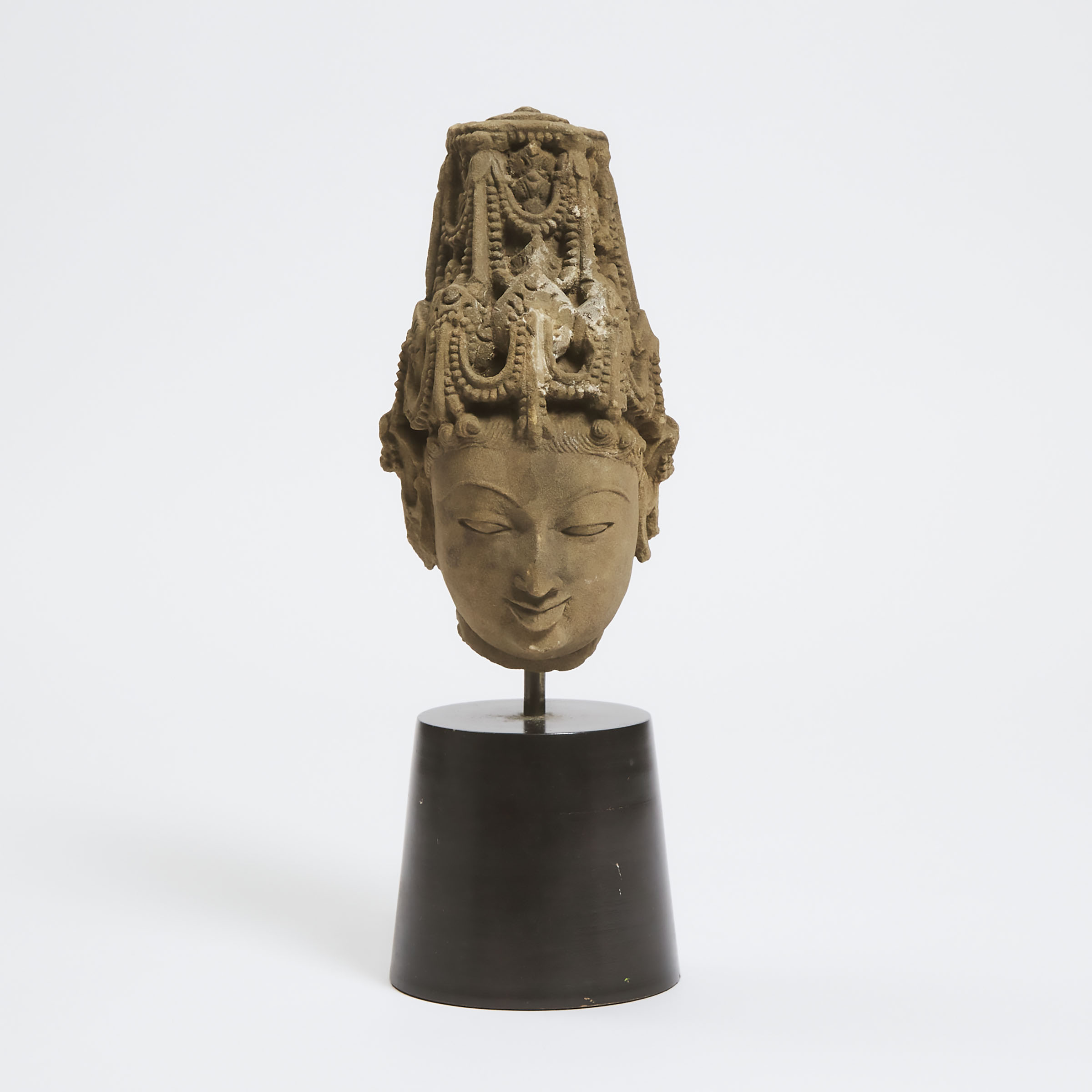 A Pala Sandstone Head of Vishnu,