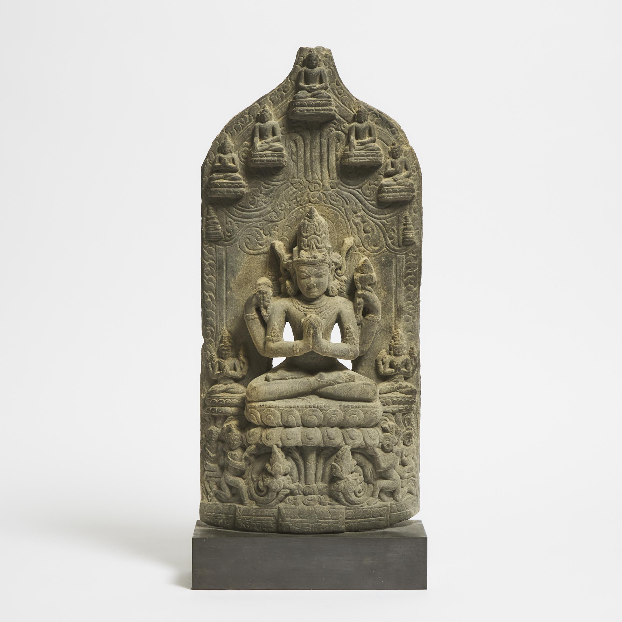 A Pala-Style Stone Stele of