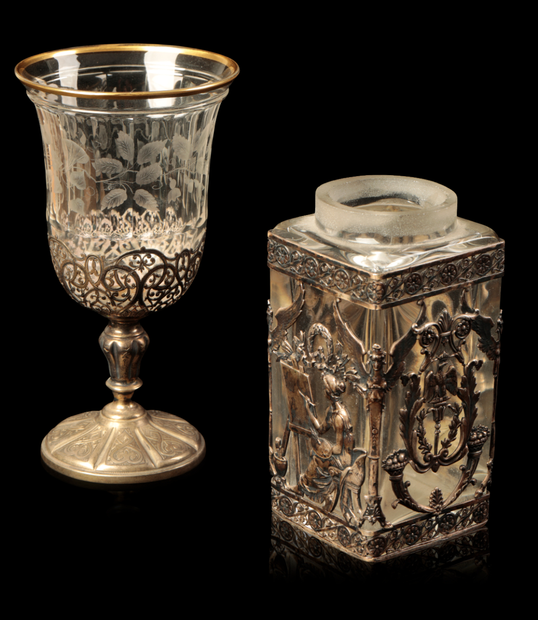 A PALAIS ROYAL WHITE METAL
