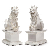 A PALATIAL PAIR OF ITALIAN WHI
