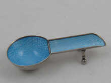A pale blue guilloche enamelled