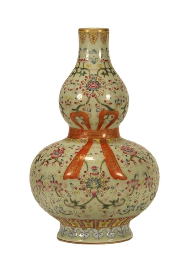 A PALE CELADON FAMILLE ROSE 'FLORAL
