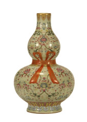 A PALE CELADON FAMILLE ROSE 'F