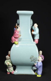 A PALE CELADON-GLAZED FAMILLE