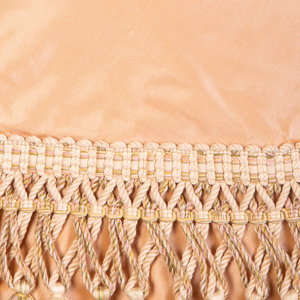 A Pale Pink Silk Table Skirt with
