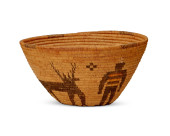 A PANAMINT POLYCHROME BASKET<b