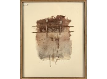 A paper and fiber mixed media