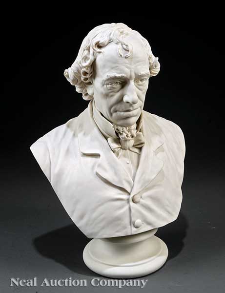 A Parian Portrait Bust of