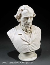 A Parian Portrait Bust of Benj