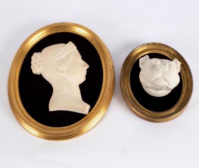 A parian ware model of a