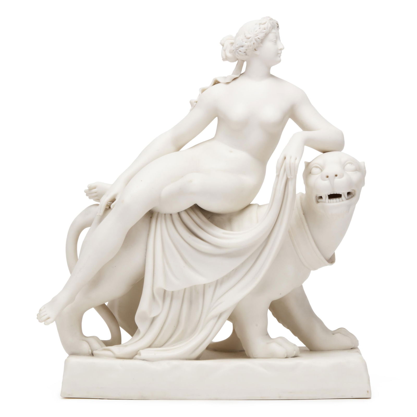 A PARIANWARE SCULPTURE OF ARIADNE