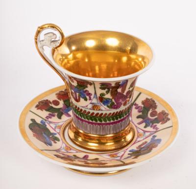 A Paris cabinet cup and saucer,