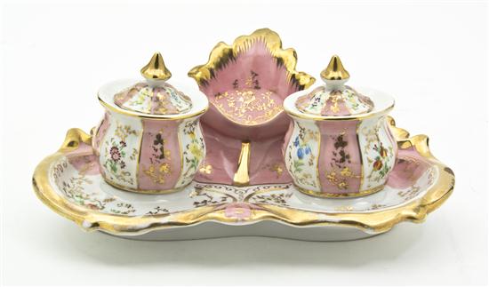 *A Paris Porcelain Encrier of