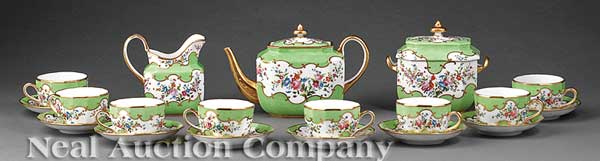 A Paris Porcelain Gilt and