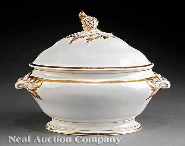 A Paris Porcelain Gilt-Decorated