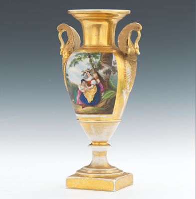 A Paris Porcelain Neoclassical Vase