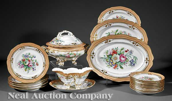 A Paris Porcelain Partial Dinner