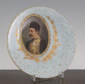 A Paris porcelain plate made f