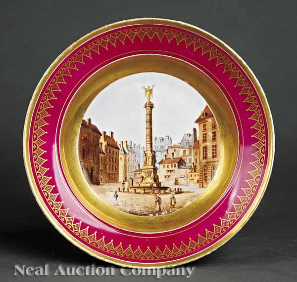 A Paris Porcelain Topographical