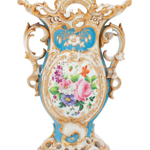 A Paris Porcelain Vase 19th Century