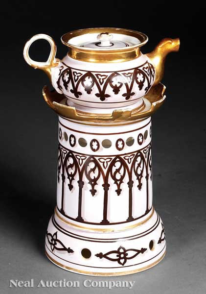 A Paris Porcelain Veilleuse 19th c.