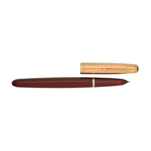 A Parker 51 fountain pen, with gold