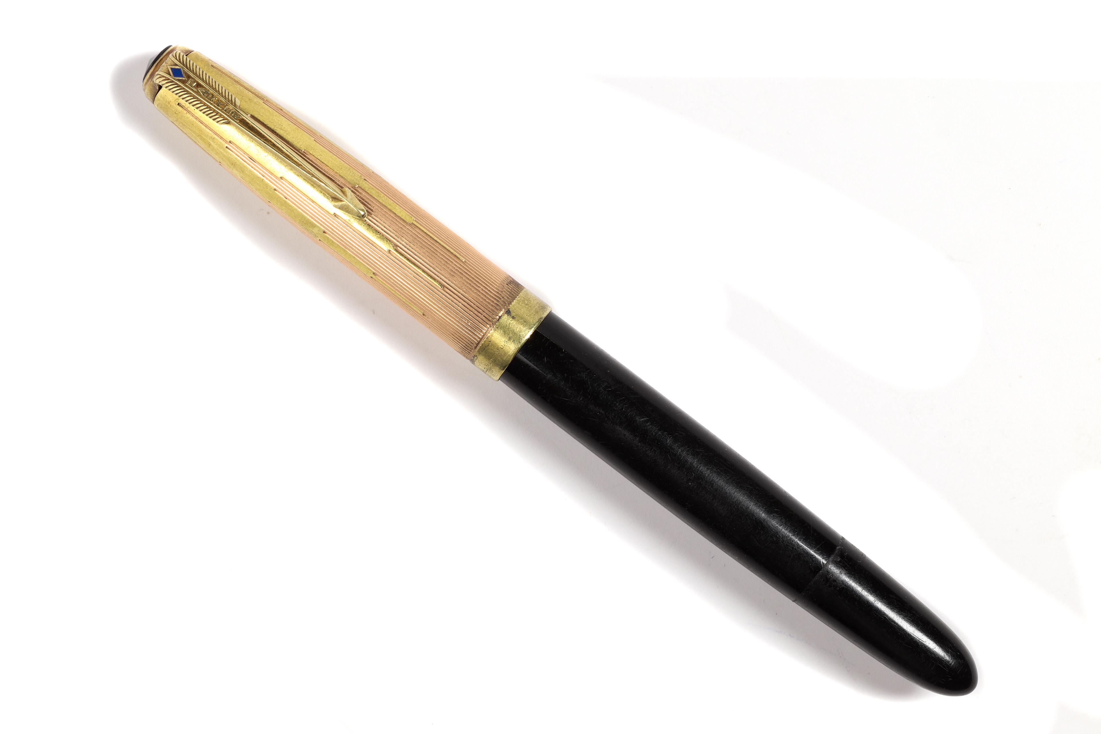 A PARKER "51" TWO-TONE 14K GOLD PEN
