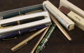 A Parker 9ct gold fountain pen