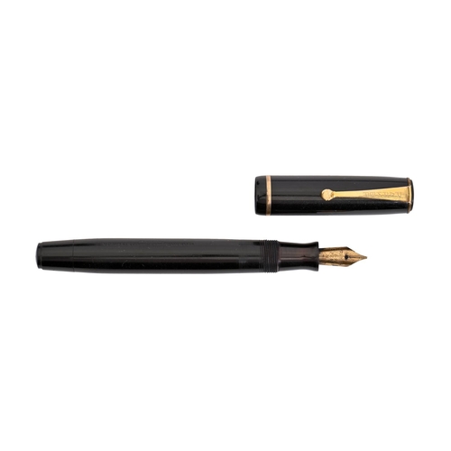 A Parker black Duofold pen,