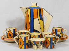 A part coffee set by Clarice