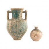 A Parthian Glazed Pottery Amph