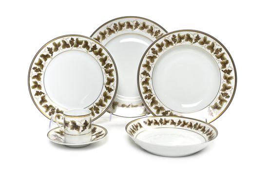 A Partial French Porcelain Dinner