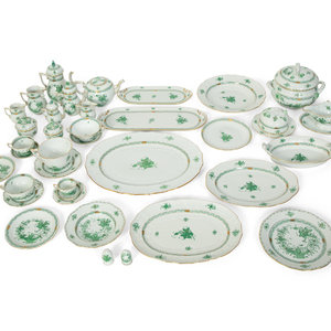 A Partial Herend  Chinese Green