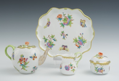 A Partial Herend Porcelain Tea