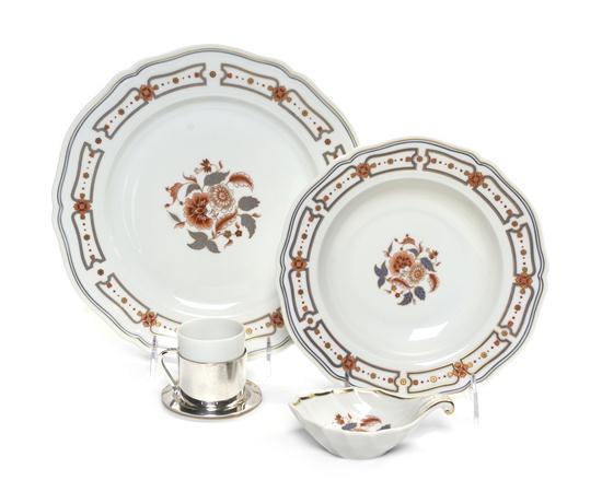A Partial Italian Porcelain