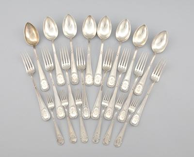 A Partial Set of Silver Flatware
