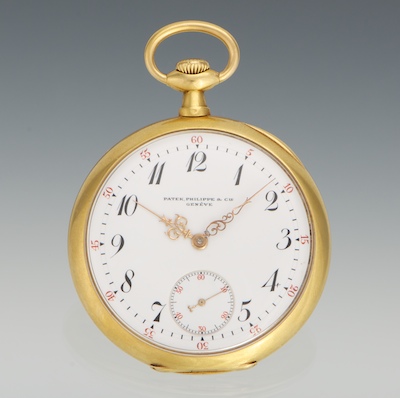 A Patek Philippe Open Face 18k Gold