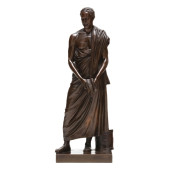 A PATINATED BRONZE MODEL OF DE