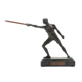 A PATINATED BRONZE MODEL OF FE