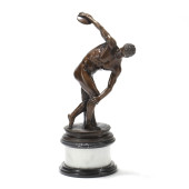 A PATINATED BRONZE MODEL OF TH