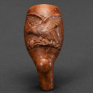 A Patriotic Folk Art Eagle Carved