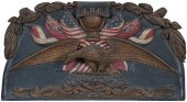 A PATRIOTIC NAUTICAL CARVED AN