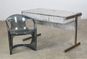A PAUL MARRA MODERNIST OAK DES