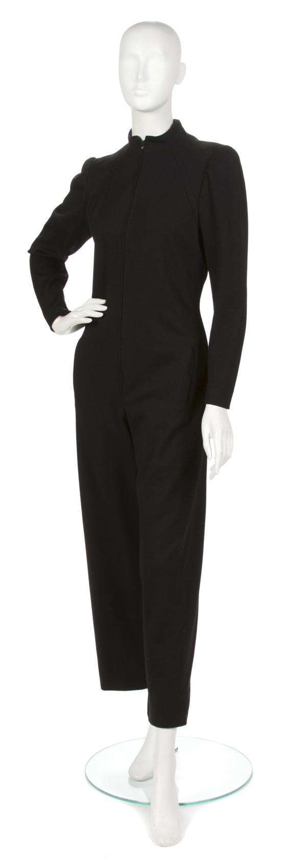 * A Pauline Trigere Black Wool
